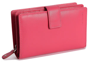 Mid-Size Leather Purse Wallet