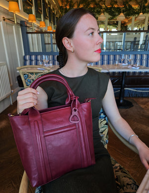 Patricia Leather Handbag for Women by Saddler – Stylish, Versatile & Practical Design